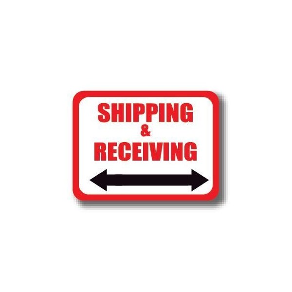 Ergomat 24in x 18in RECTANGLE SIGNS - Shipping & Receiving Double Arrow DSV-SIGN 432 #0342D -UEN - main